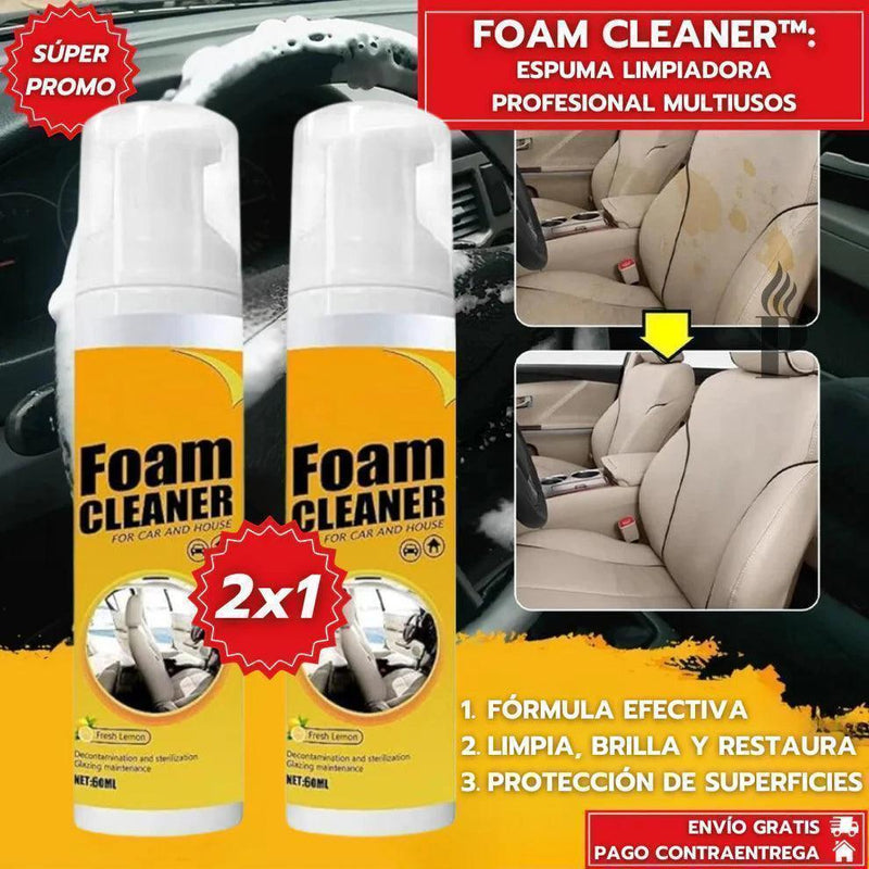 2x1: Foam Cleaner™ - Espuma Limpiadora Profesional Multiusos